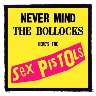 SEX PISTOLS: Never Mind (9,5 cm x 9,5 cm) (felvarró)