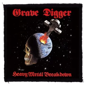 GRAVE DIGGER: Heavy Metal (9,5 cm x 9,5 cm) (felvarró)