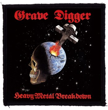 GRAVE DIGGER: Heavy Metal (9,5 cm x 9,5 cm) (felvarró)