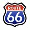 ROUTE 66 (7,5 cm x 8 cm) (felvarró)