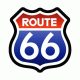 ROUTE 66 (7,5 cm x 8 cm) (felvarró)