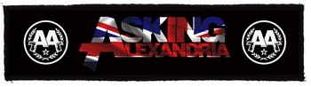 ASKING ALEXANDRIA: Logo Superstrip (22 cm x 5 cm) (felvarró)