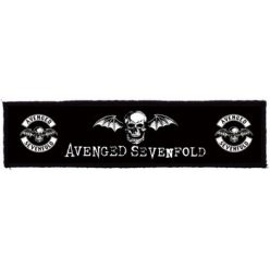   AVENGED SEVENFOLD: Logo Superstrip (22 cm x 5 cm) (felvarró)