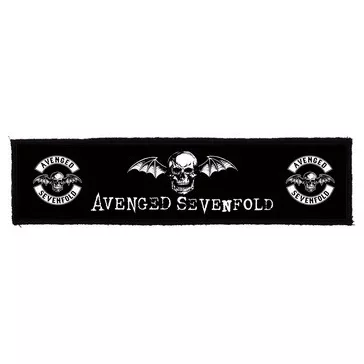   AVENGED SEVENFOLD: Logo Superstrip (22 cm x 5 cm) (felvarró)