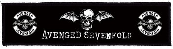 AVENGED SEVENFOLD: Logo Superstrip (22 cm x 5 cm) (felvarró)