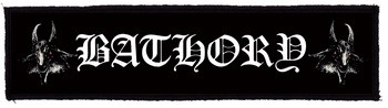 BATHORY: Logo Superstrip (22 cm x 5 cm) (felvarró)
