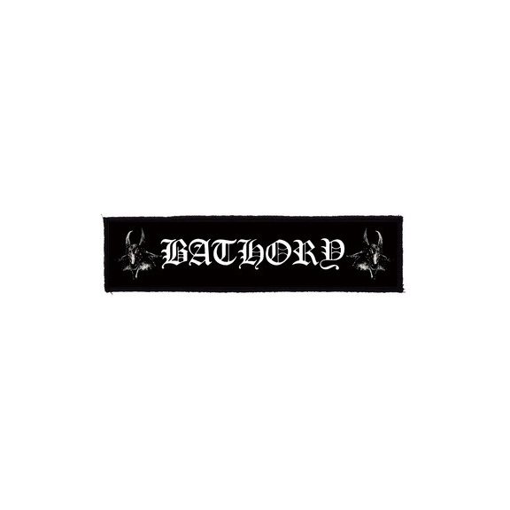 BATHORY: Logo Superstrip (22 cm x 5 cm) (felvarró) BATHORY: Logo Superstrip (22 cm x 5 cm) (felvarró)