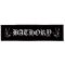 BATHORY: Logo Superstrip (22 cm x 5 cm) (felvarró)