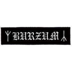 BURZUM: Logo Superstrip (22 cm x 5 cm) (felvarró)