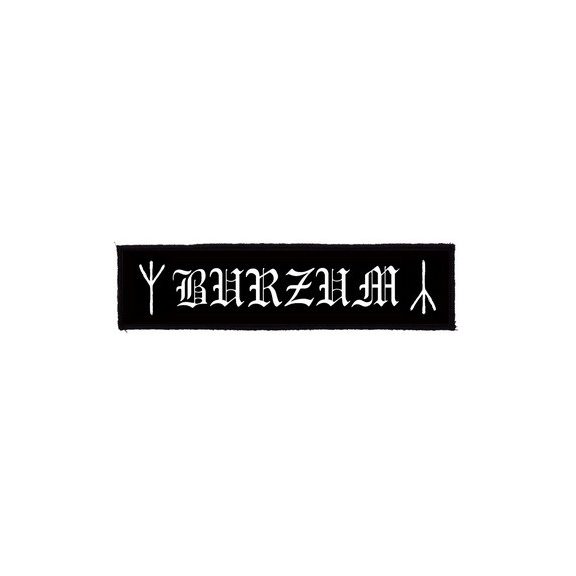 BURZUM: Logo Superstrip (22 cm x 5 cm) (felvarró) BURZUM: Logo Superstrip (22 cm x 5 cm) (felvarró)
