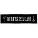 BURZUM: Logo Superstrip (22 cm x 5 cm) (felvarró)