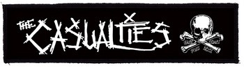 CASUALTIES: Logo Superstrip (22 cm x 5 cm) (felvarró)