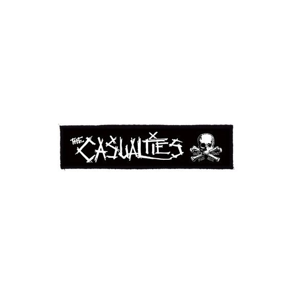 CASUALTIES: Logo Superstrip (22 cm x 5 cm) (felvarró) CASUALTIES: Logo Superstrip (22 cm x 5 cm) (felvarró)