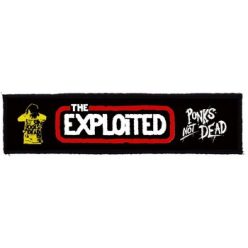   EXPLOITED: Logo Punks Not Dead Superstrip (22 cm x 5 cm) (felvarró)