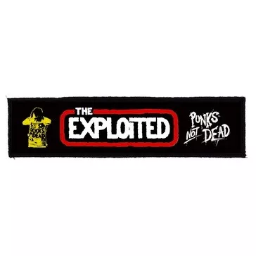   EXPLOITED: Logo Punks Not Dead Superstrip (22 cm x 5 cm) (felvarró)