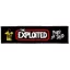 EXPLOITED: Logo Punks Not Dead Superstrip (22 cm x 5 cm) (felvarró)
