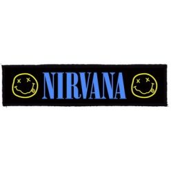 NIRVANA: Logo Superstrip (22 cm x 5 cm) (felvarró)
