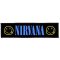 NIRVANA: Logo Superstrip (22 cm x 5 cm) (felvarró)