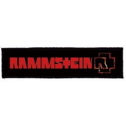 RAMMSTEIN: Logo Superstrip (22 cm x 5 cm) (felvarró)