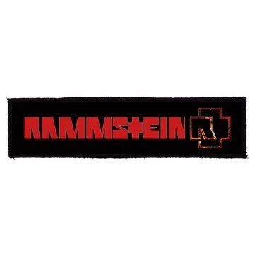 RAMMSTEIN: Logo Superstrip (22 cm x 5 cm) (felvarró)