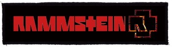 RAMMSTEIN: Logo Superstrip (22 cm x 5 cm) (felvarró)
