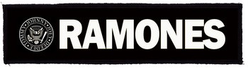 RAMONES: Logo Superstrip (22 cm x 5 cm) (felvarró)