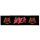 SLAYER: Logo Superstrip (22 cm x 5 cm) (felvarró)