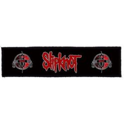SLIPKNOT: Logo Superstrip (22 cm x 5 cm) (felvarró)