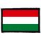 MAGYAR ZÁSZLÓ (9,5 cm x 6 cm) (felvarró)