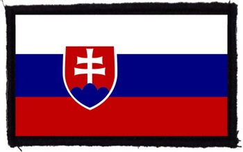 SZLOVÁK ZÁSZLÓ (9,5 cm x 6 cm) 