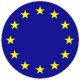 EU zászló (jelvény, 2,5 cm)