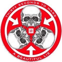 30 SECONDS TO MARS: Beautiful (jelvény, 2,5 cm)