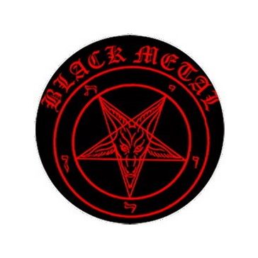 BLACK METAL (jelvény, 2,5 cm)