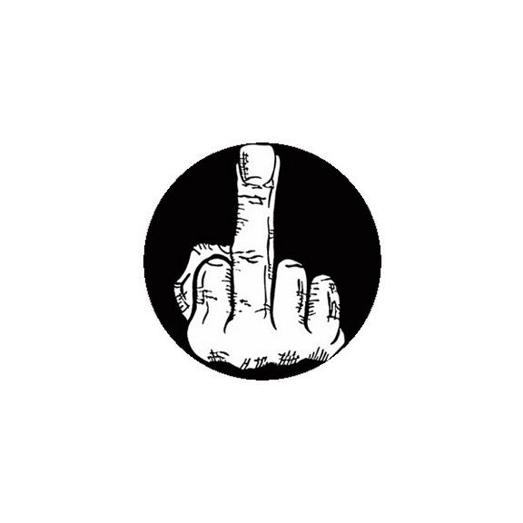 FUCK OFF (finger) (jelvény, 2,5 cm) FUCK OFF (finger) (jelvény, 2,5 cm)
