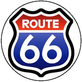ROUTE 66 (jelvény, 2,5 cm)