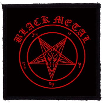 BLACK METAL (9,5 cm x 9,5 cm) (felvarró)