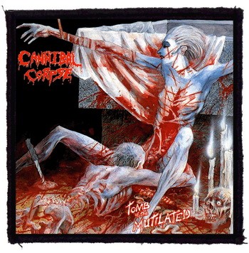 CANNIBAL CORPSE: Tomb (9,5 cm x 9,5 cm) (felvarró)