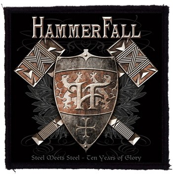 HAMMERFALL: Steel Meets (9,5 cm x 9,5 cm) (felvarró)