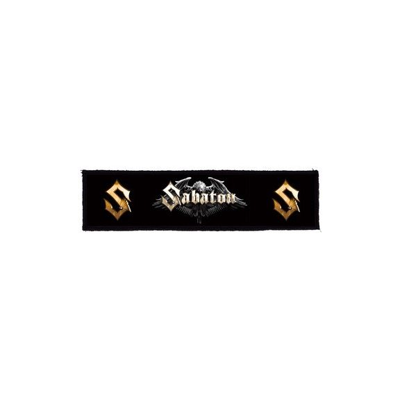 SABATON: Logo Superstrip (22 cm x 5 cm) (felvarró) SABATON: Logo Superstrip (22 cm x 5 cm) (felvarró)