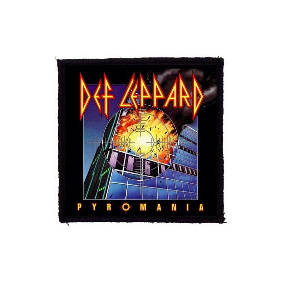 DEF LEPPARD: Pyromania (9,5 cm x 9,5 cm) (felvarró) DEF LEPPARD: Pyromania (9,5 cm x 9,5 cm) (felvarró)