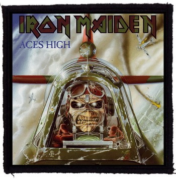 IRON MAIDEN: Aces High (9,5 cm x 9,5 cm) (felvarró)