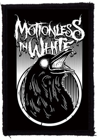MOTIONLESS IN WHITE: Raven (7,5 cm x 9,5 cm) (felvarró)