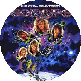 EUROPE: The Final Countdown (jelvény, 2,5 cm)