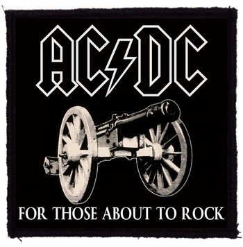 AC/DC: For Those About To Rock (9,5 cm x 9,5 cm) (felvarró)