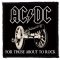 AC/DC: For Those About To Rock (9,5 cm x 9,5 cm) (felvarró)