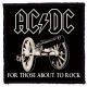 AC/DC: For Those About To Rock (9,5 cm x 9,5 cm) (felvarró)