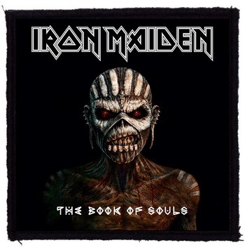 IRON MAIDEN: Book Of Souls (9,5 cm x 9,5 cm) (felvarró)
