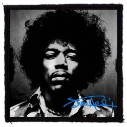 JIMI HENDRIX: Photo (9,5 cm x 9,5 cm) (felvarró)