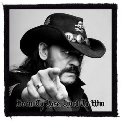 LEMMY: Born To Lose (9,5 cm x 9,5 cm) (felvarró)