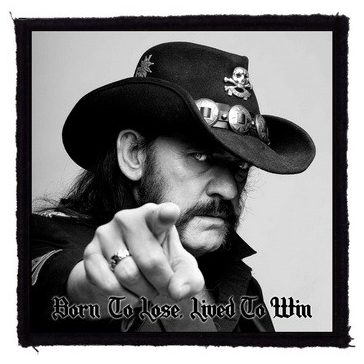 LEMMY: Born To Lose (9,5 cm x 9,5 cm) (felvarró)